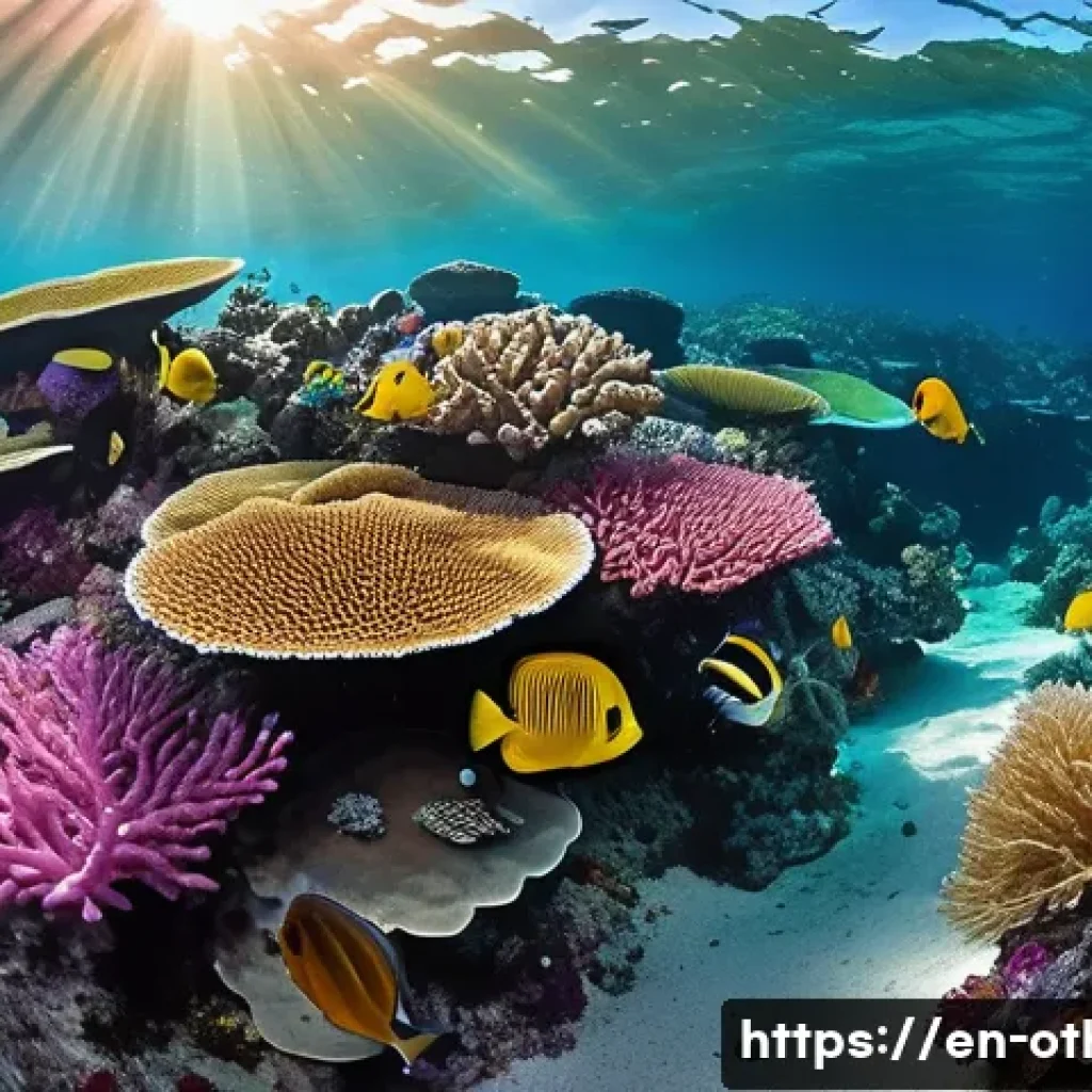 파푸아뉴기니 다이버들을 위한 바다 여행 - A vibrant underwater scene showcasing the colorful coral gardens of Papua New Guinea, featuring a di...